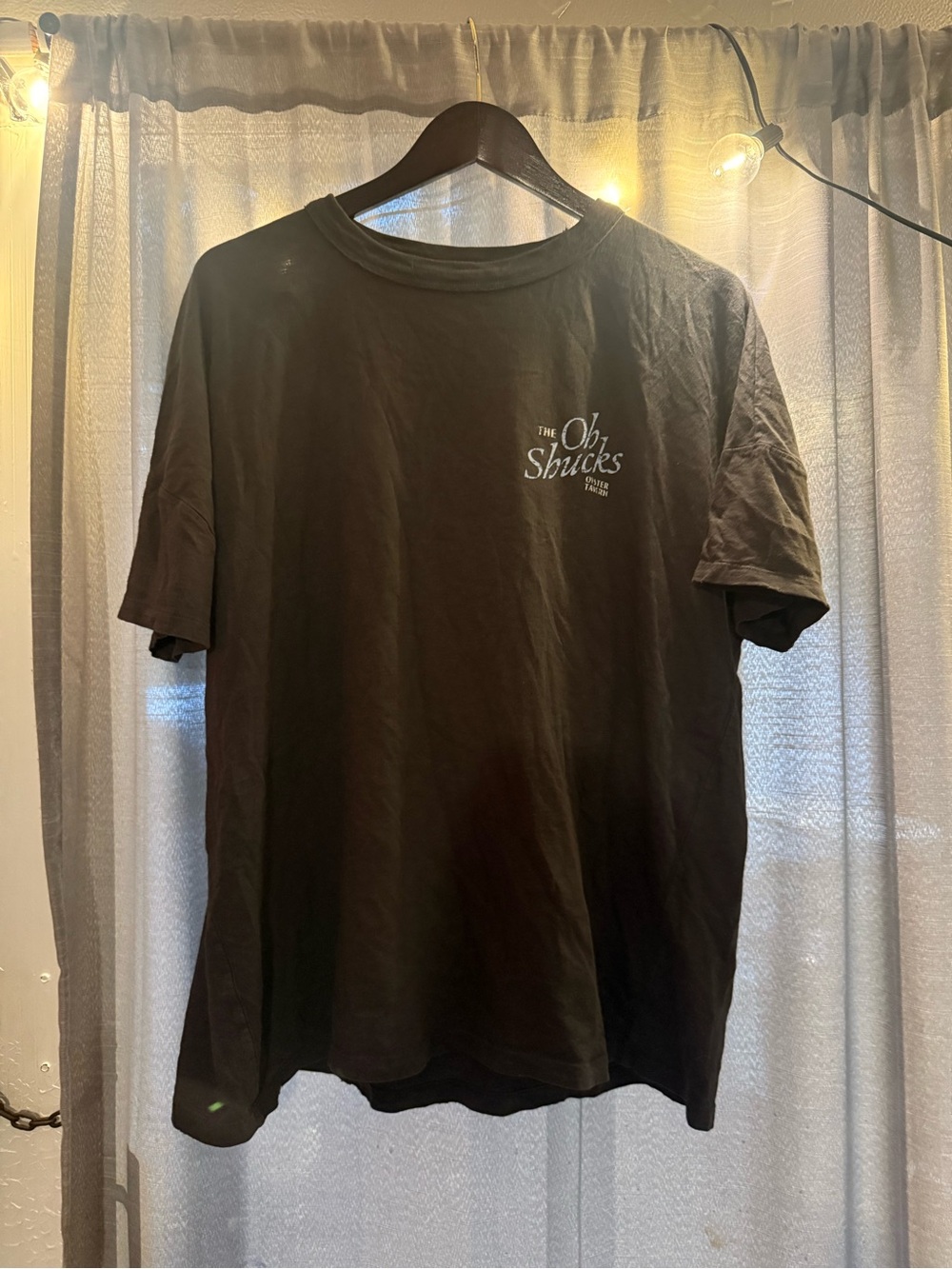 Black Crewneck T‑Shirt - Women Med